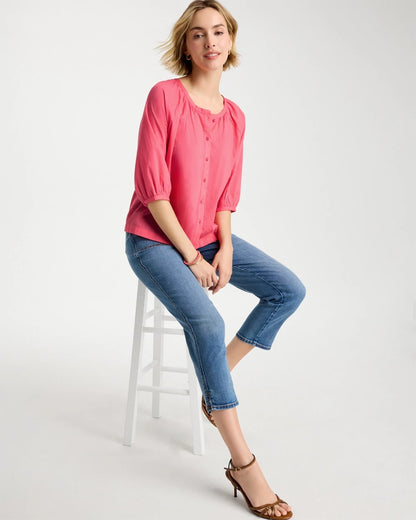 Chico's Cotton Voile Blouse