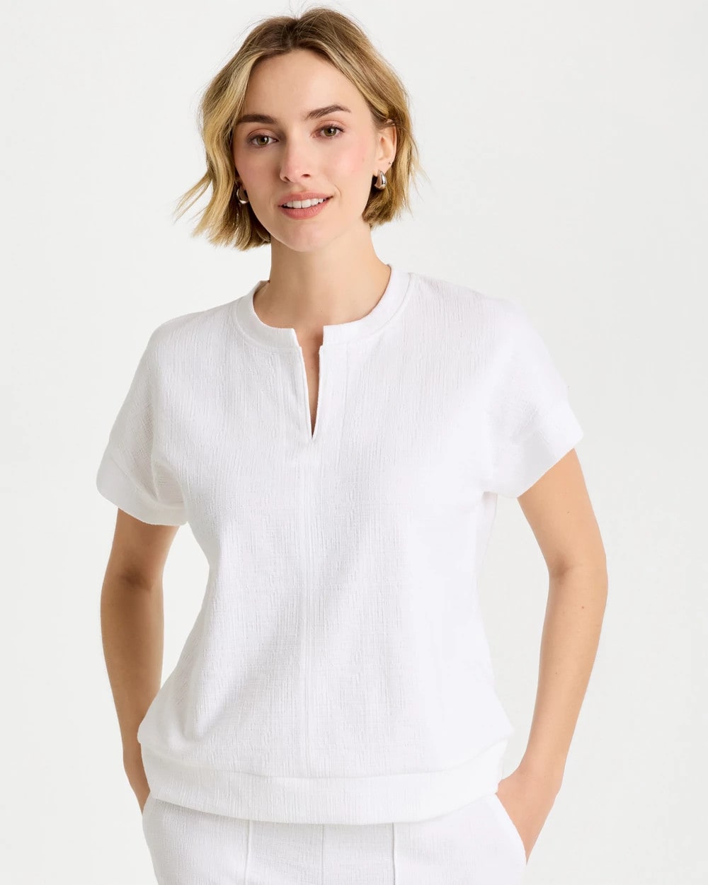 Chico's Zenergy® Crosshatch Knit Top