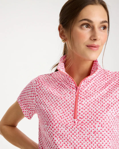 Chico's Zenergy® UPF Geo Half Zip Polo
