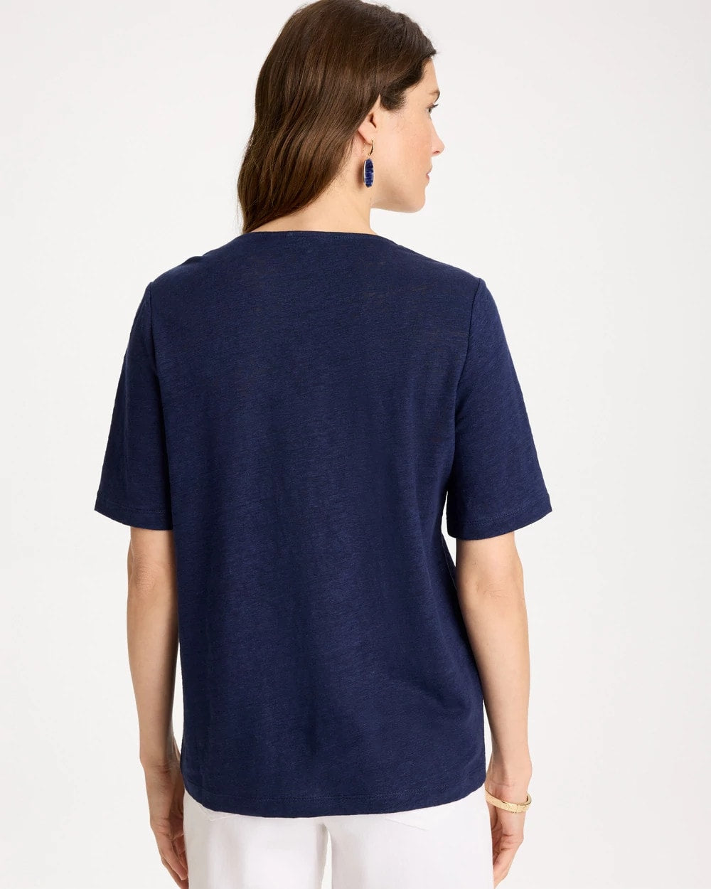 Chico's Flora Lace V-Neck Tee