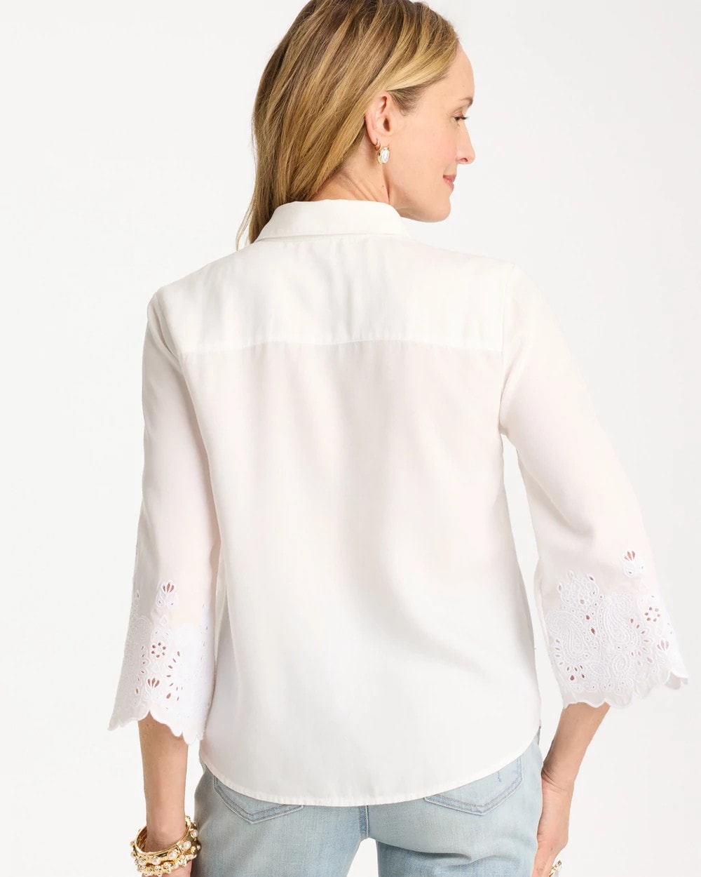 Chico's Tencel™ Denim Eyelet Shirt