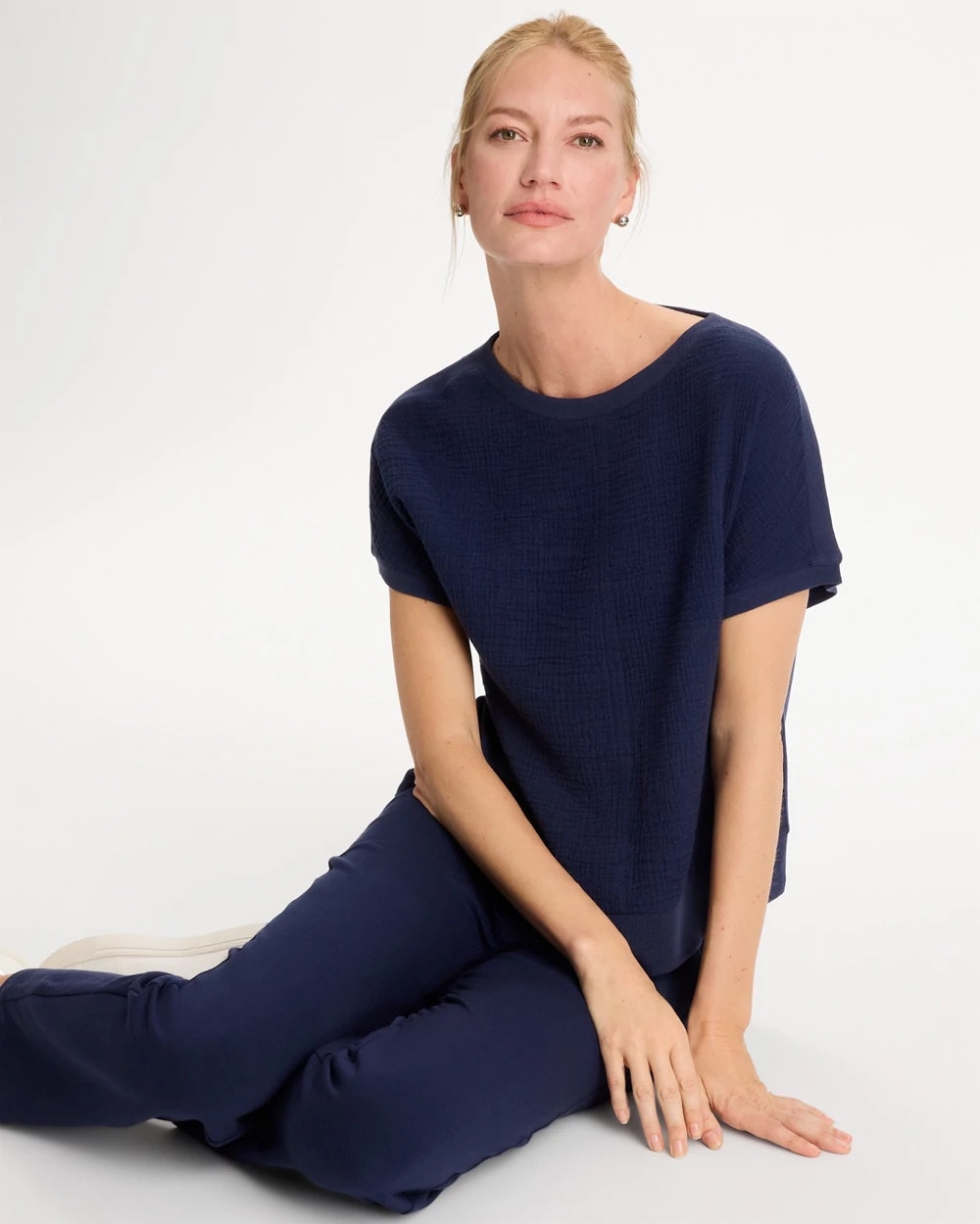 Chico's Zenergy® Gauze French Terry Mix Tee