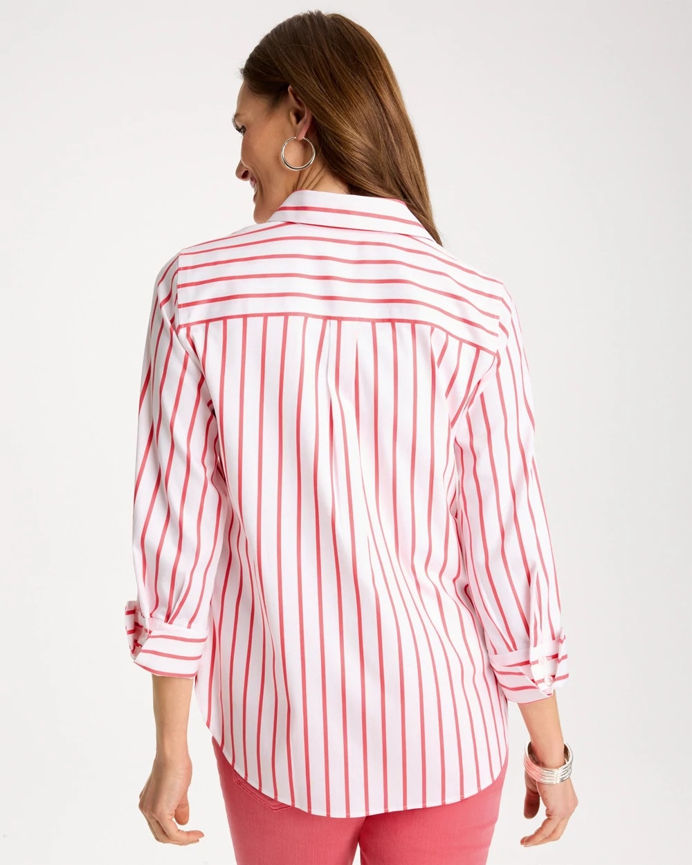 Chico's No Iron™ Stretch Striped Shirt