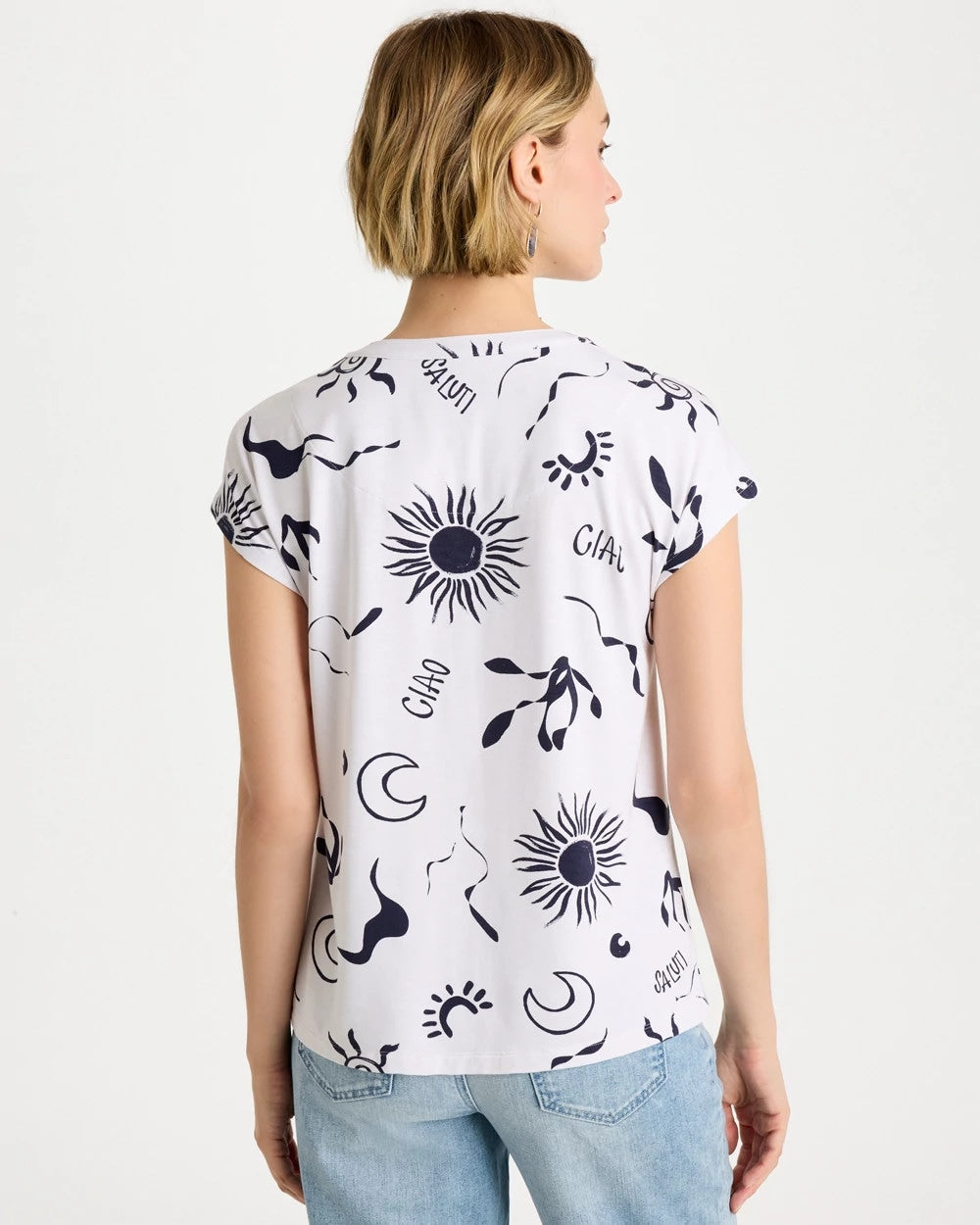Chico's La Playa Refined Button Tee
