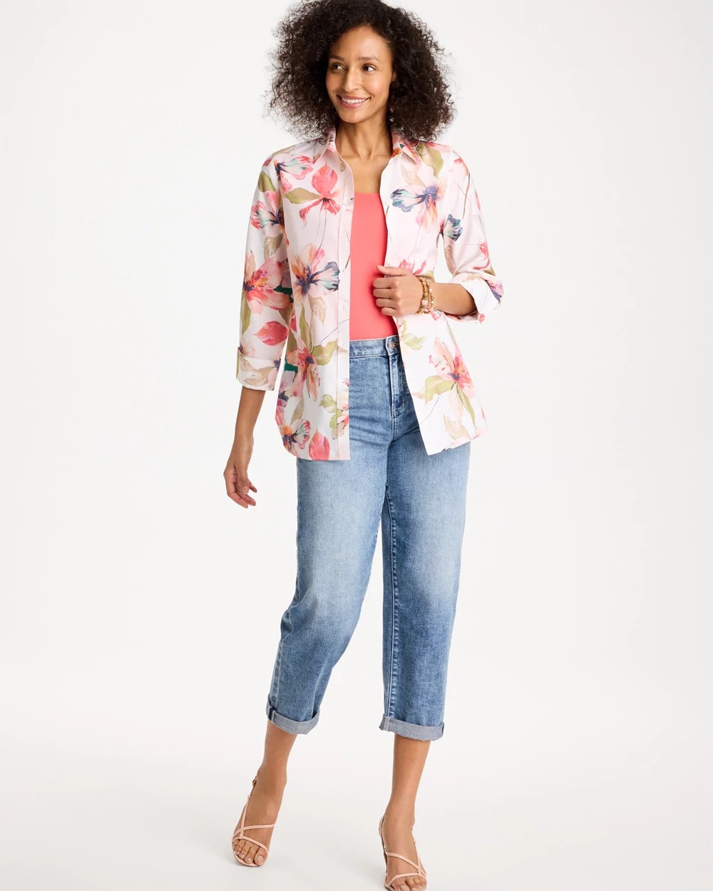 Chico's No Iron™ Stretch Croix Collage Shirt