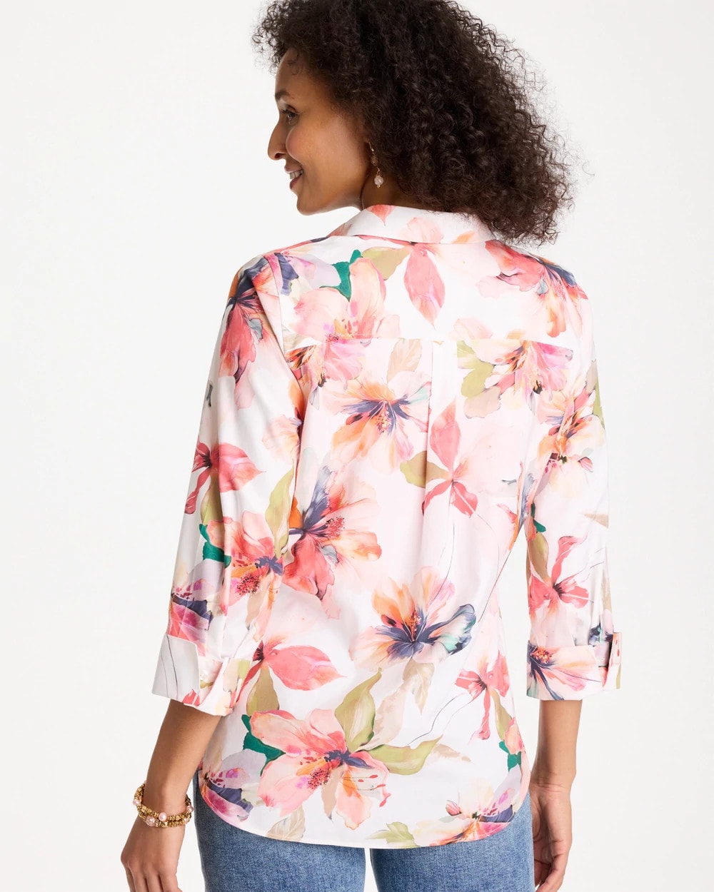 Chico's No Iron™ Stretch Croix Collage Shirt