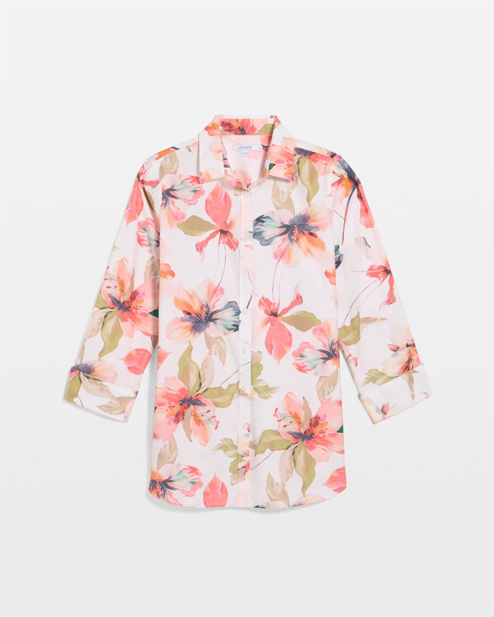 Chico's No Iron™ Stretch Croix Collage Shirt