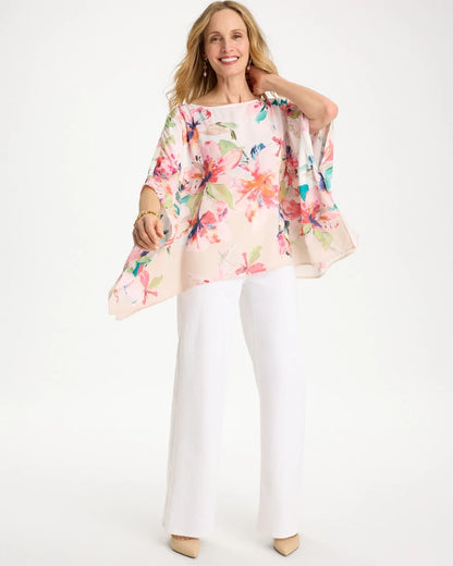 Chico's Croix Collage Classic Poncho