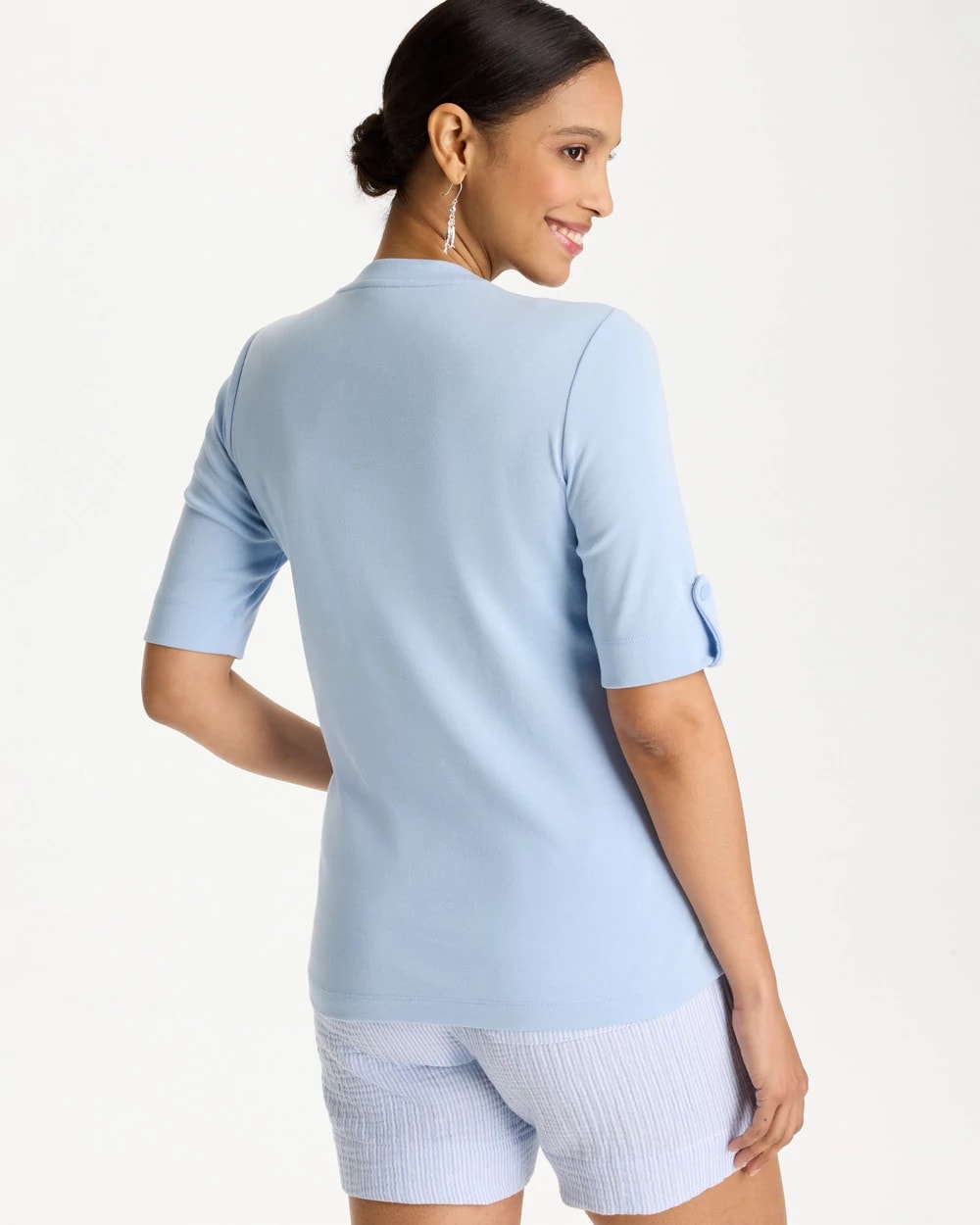 Chico's Pima V-Neck Tee