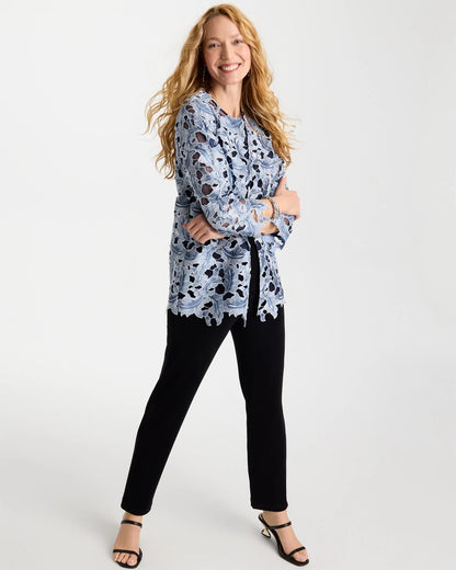 Chico's Travelers™ Collection Contrast Lined Lace Jacket