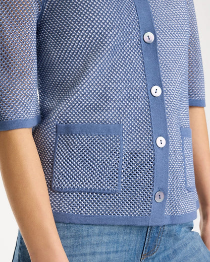 Chico's Mesh Lady Jacket Cardigan