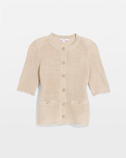 Chico's Metallic Lady Jacket Cardigan