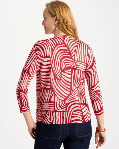 Chico's Geo Summer Romance Cardigan