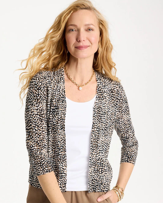 Chico's Summer Romance Printed Cardigan