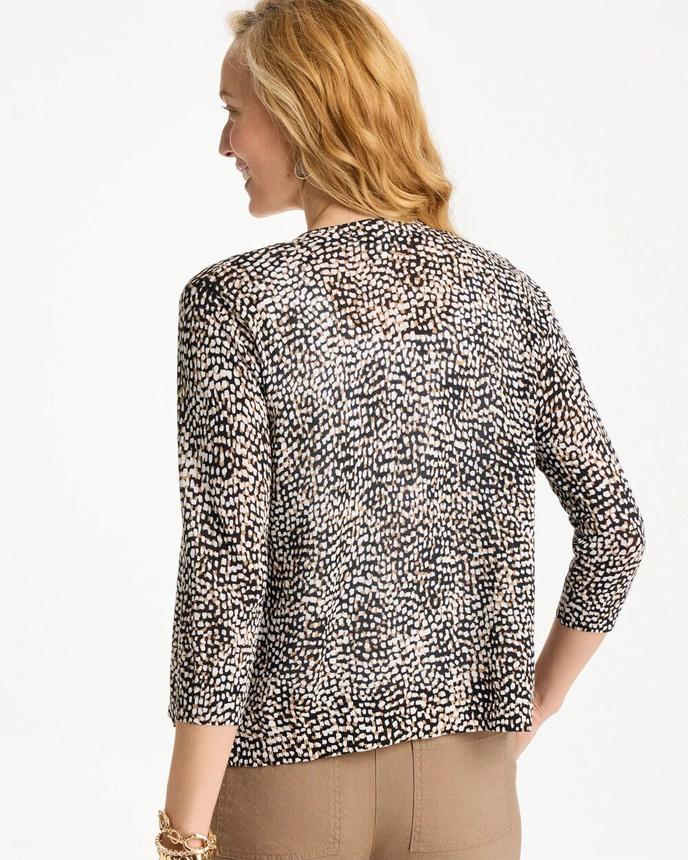 Chico's Summer Romance Printed Cardigan