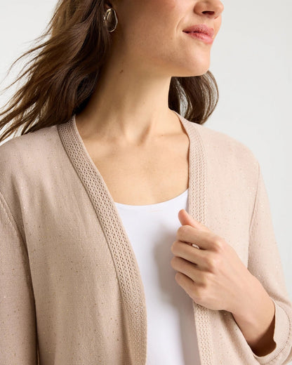 Chico's Sequined Summer Romance Cardigan