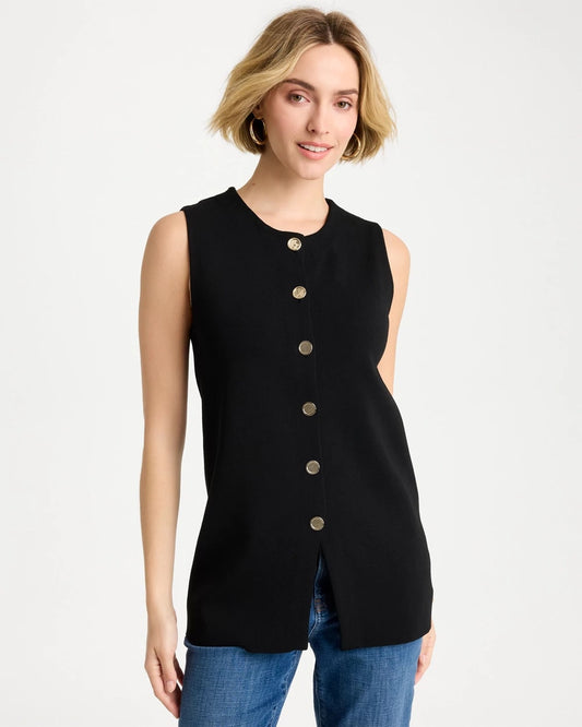 Chico's Refined Crewneck Sweater Vest