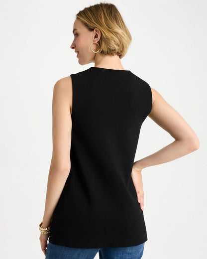 Chico's Refined Crewneck Sweater Vest