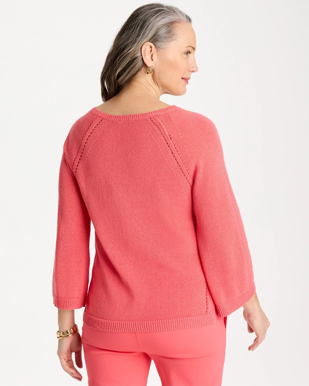 Chico's Cotton-Blend Pullover Sweater