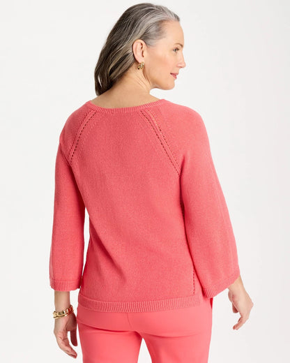 Chico's Cotton-Blend Pullover Sweater
