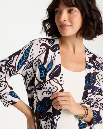 Chico's Printed Summer Romance Cardigan