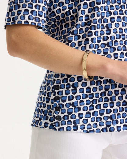 Chico's Cotton Slub Printed Tee