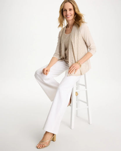 Chico's Knit Sequin Cardigan