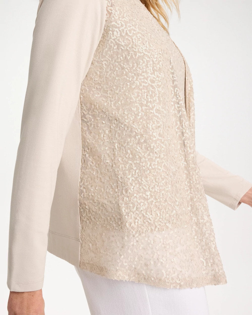Chico's Knit Sequin Cardigan