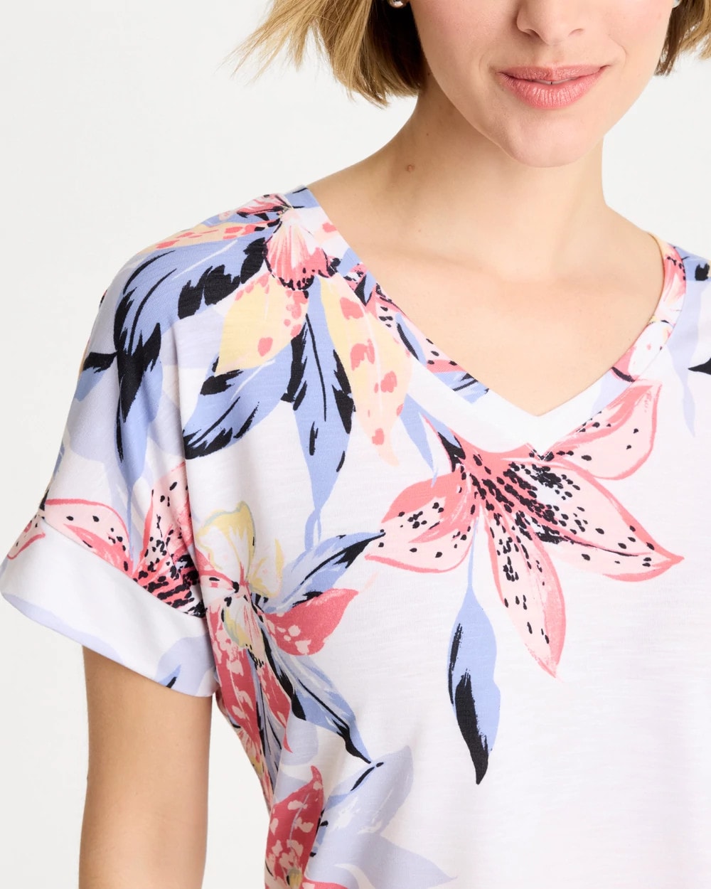 Chico's Zenergy® Lily Drop Shoulder Tee