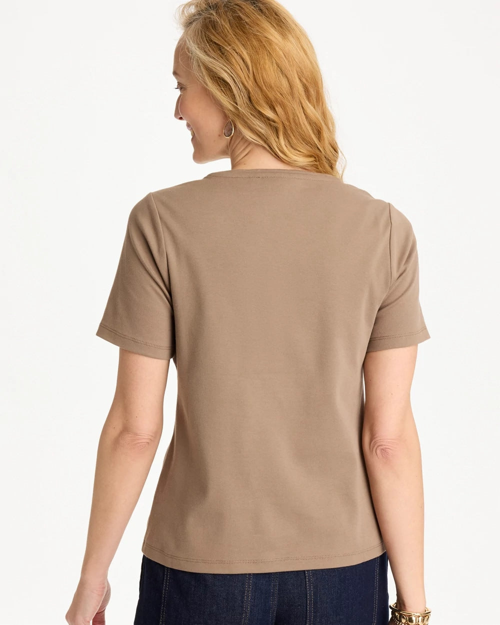Chico's Cotton Sequin Tee