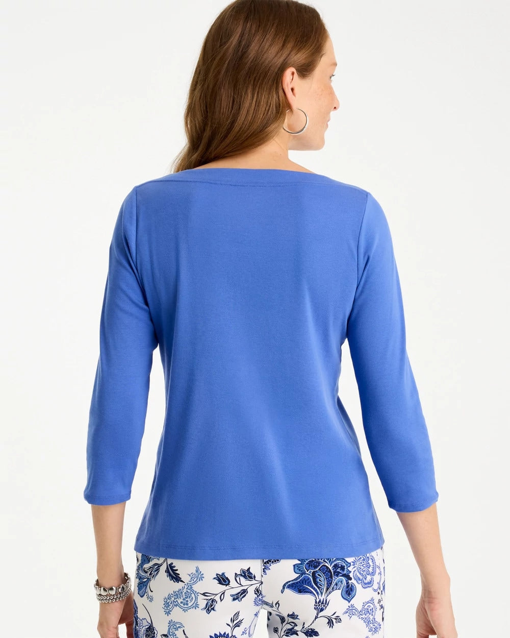 Chico's Pima 3/4 Sleeve Tee