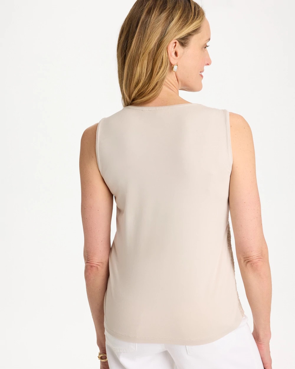 Chico's Knit Sequin Tank