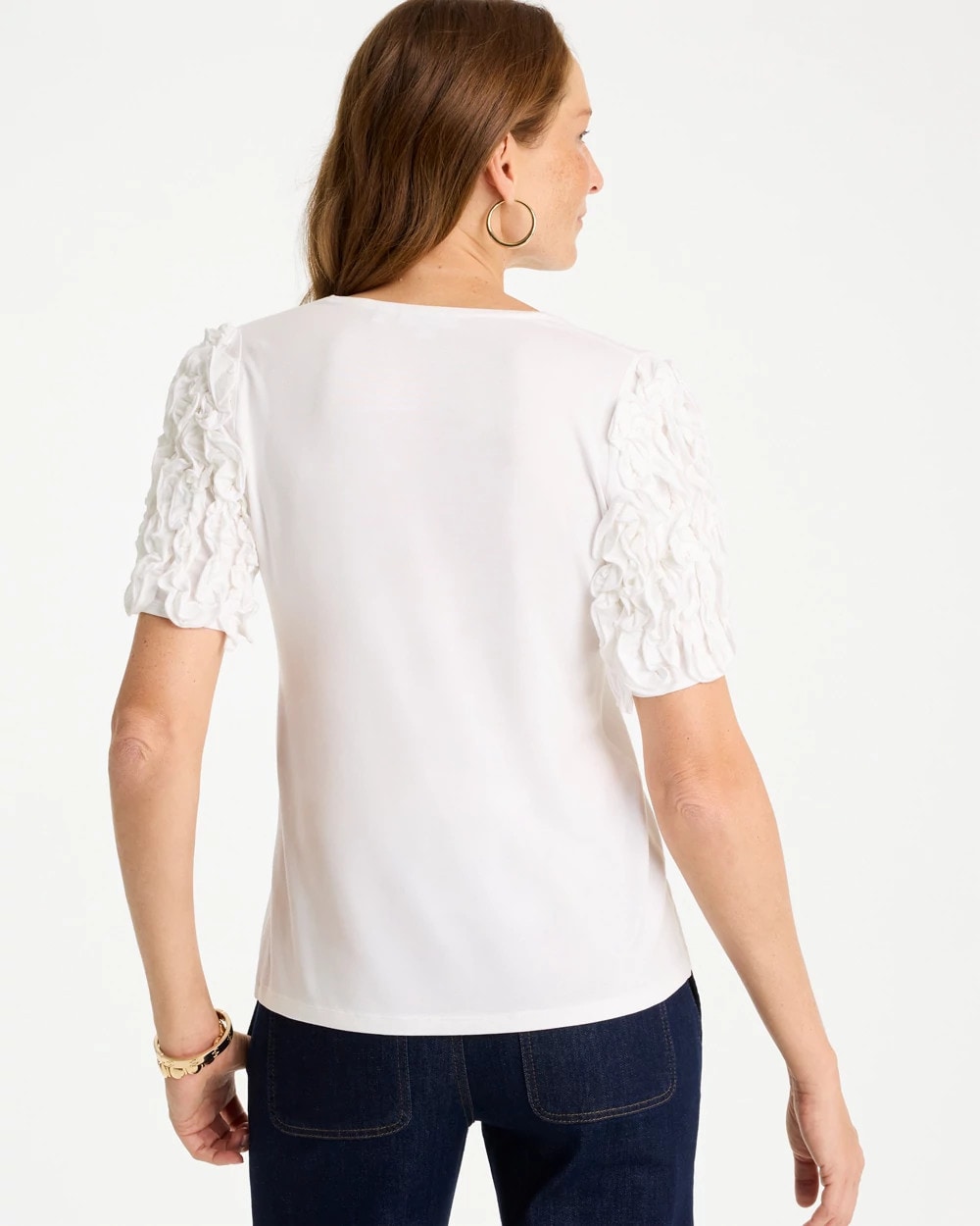 Chico's Knit 3D Sleeve Tee