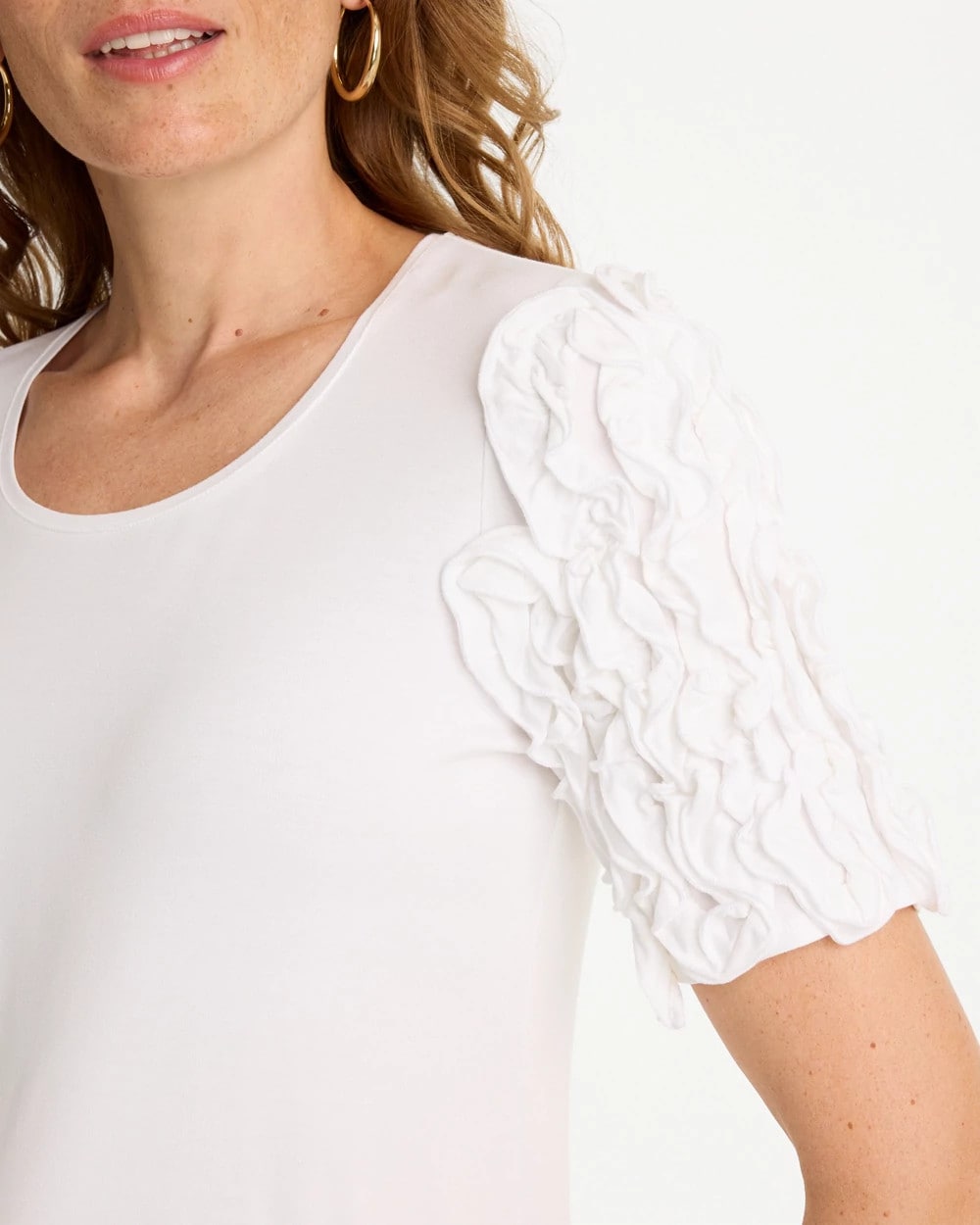 Chico's Knit 3D Sleeve Tee