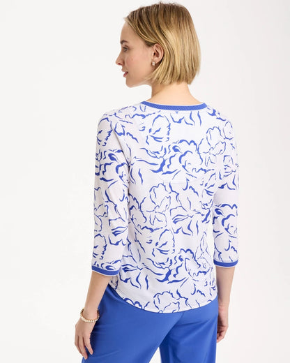 Chico's Zenergy® Slub Knit Mesh Trim Tee