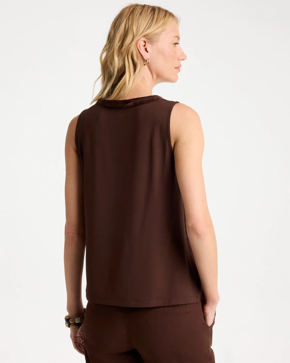 Chico's Jersey Satin Tank Top