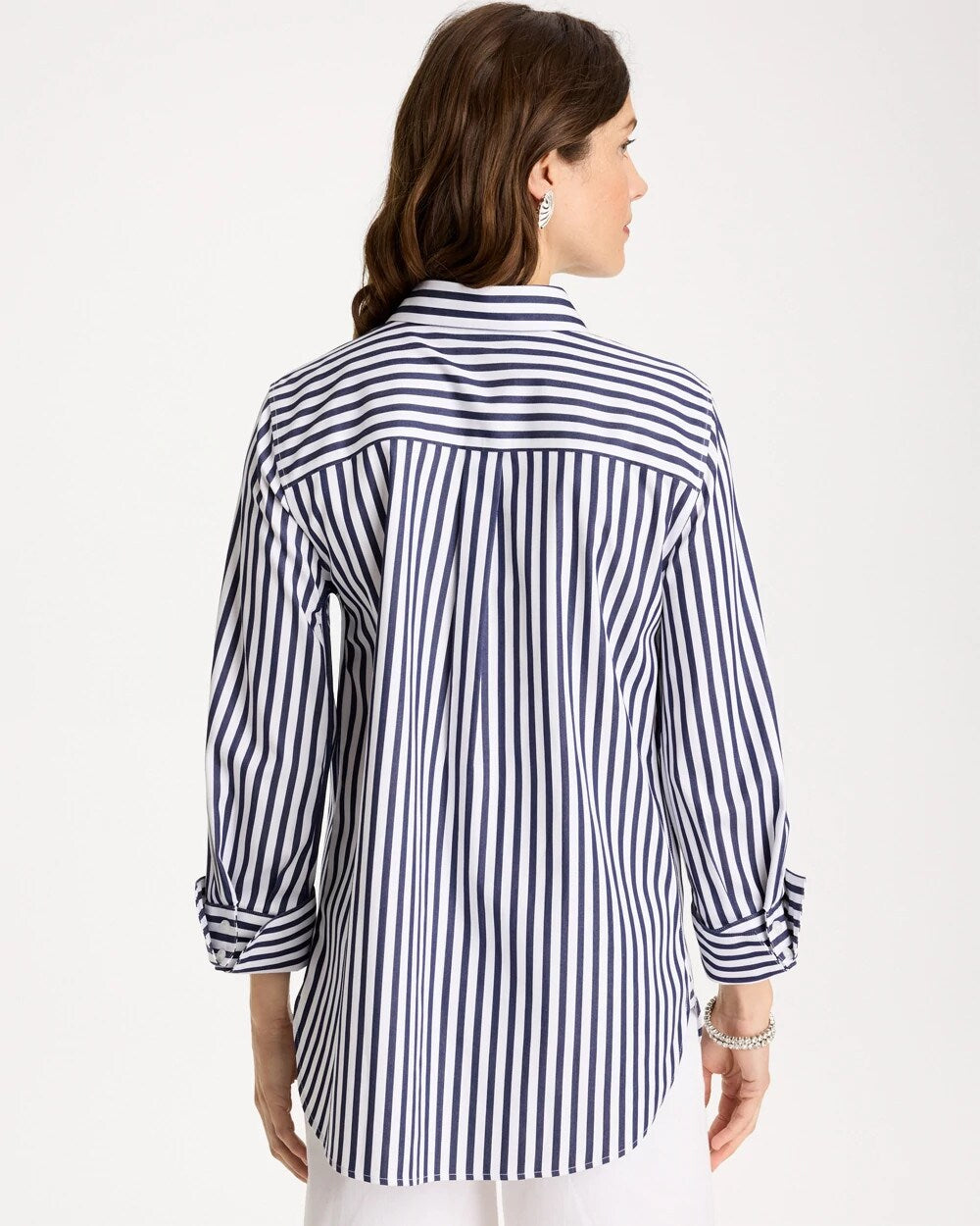 Chico's No Iron™ Stretch Striped Shirt