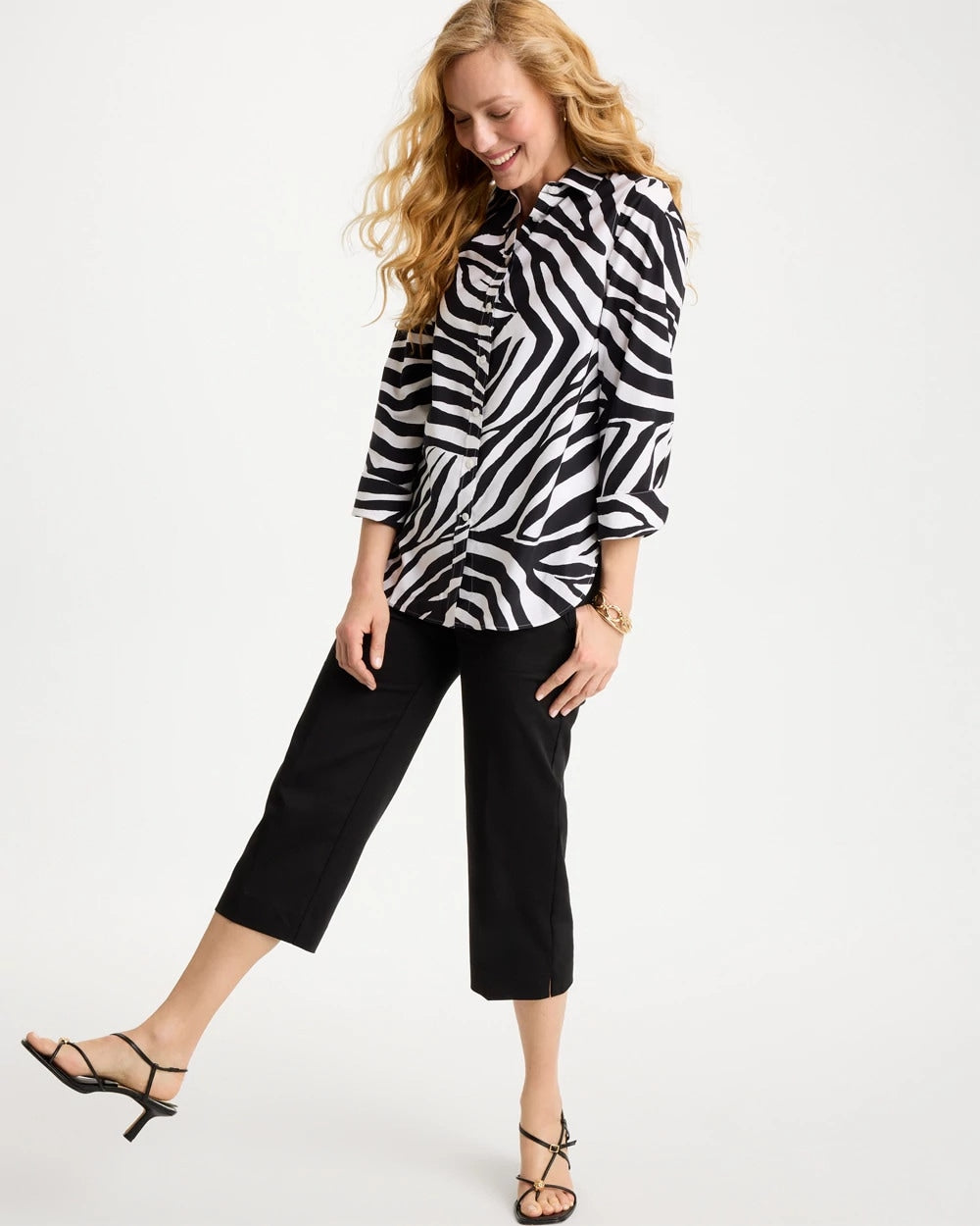 Chico's No Iron™ Stretch Animal Print Shirt