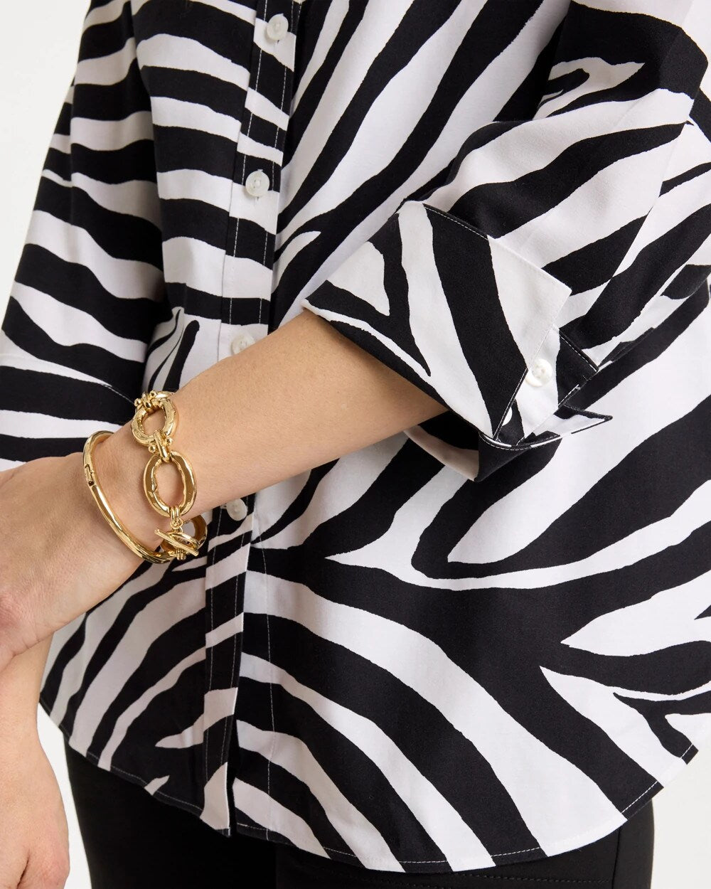 Chico's No Iron™ Stretch Animal Print Shirt