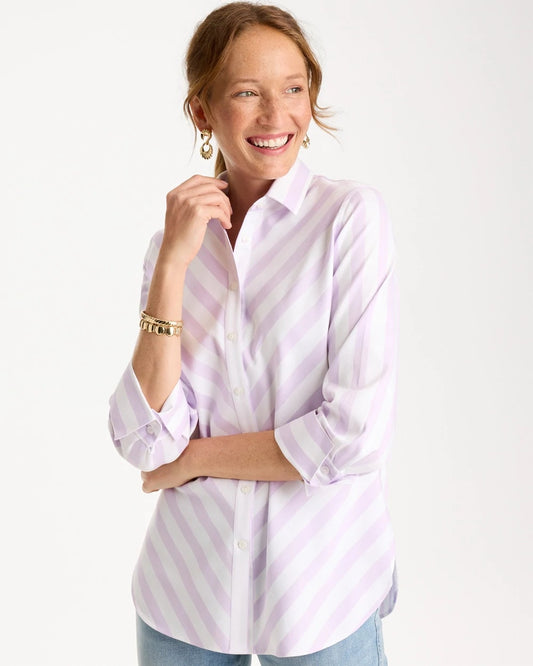 Chico's No Iron™ Stretch Striped Shirt