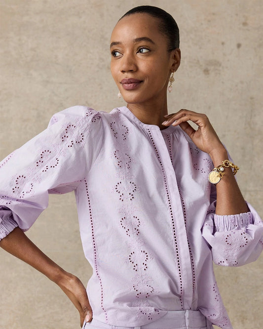 Chico's Embroidered Top
