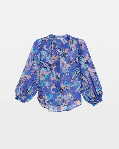 Chico's Georgette Paisley Blouse