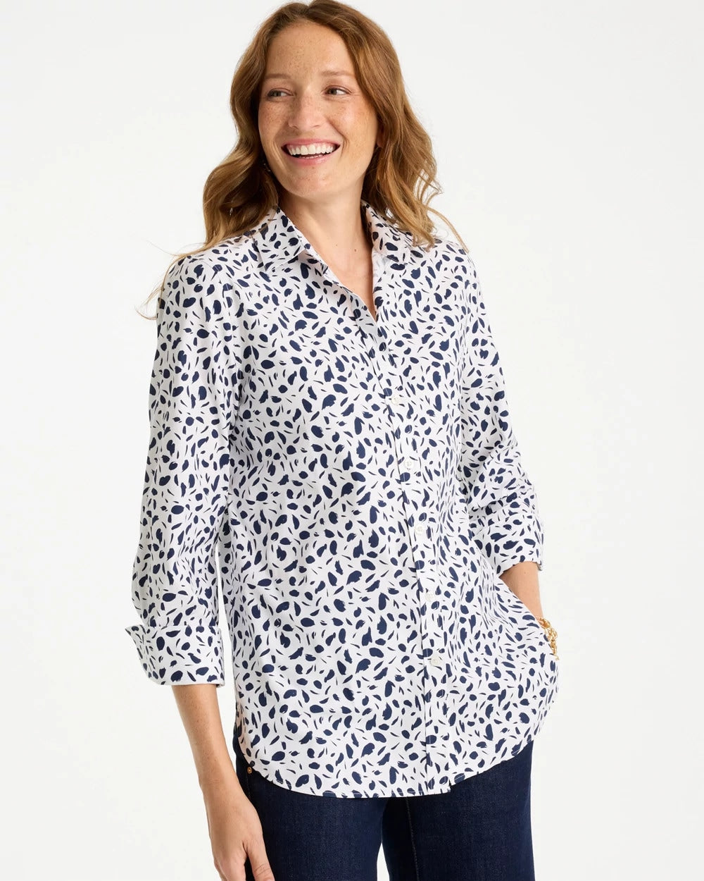 Chico's No Iron™ Stretch Printed Shirt