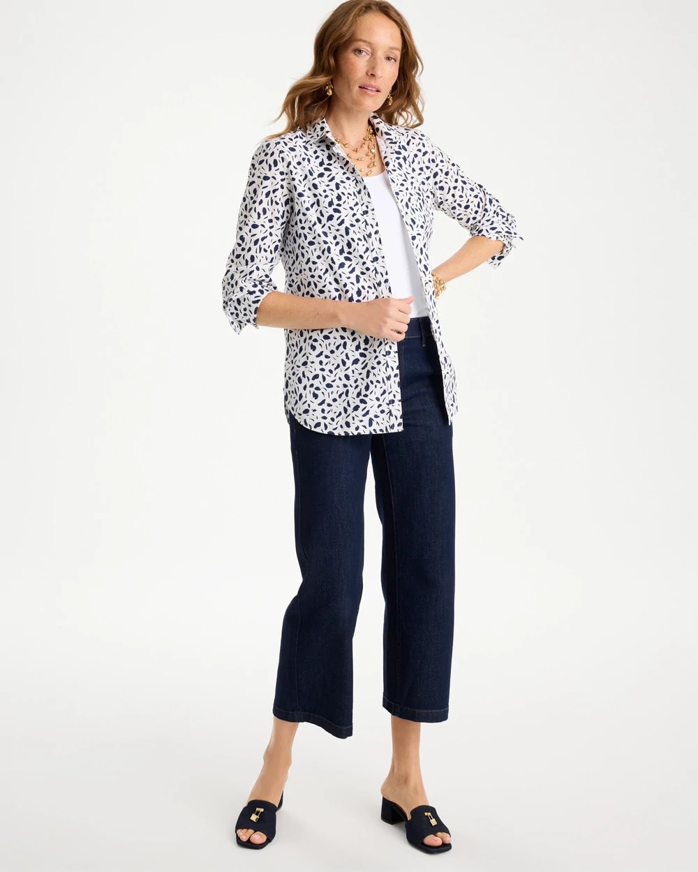 Chico's No Iron™ Stretch Printed Shirt
