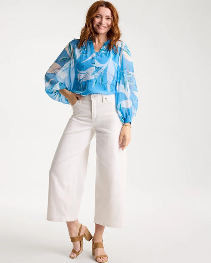 Chico's Georgette Printed Blouse