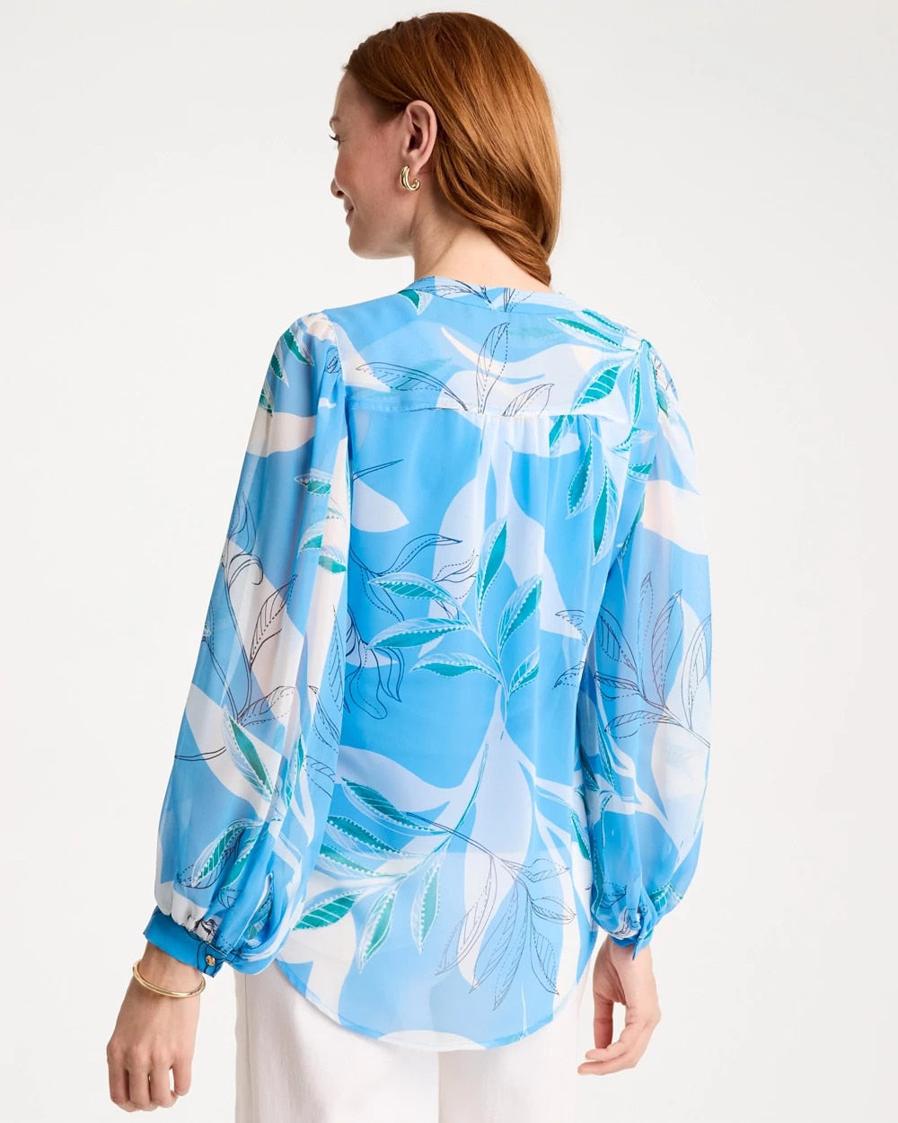Chico's Georgette Printed Blouse