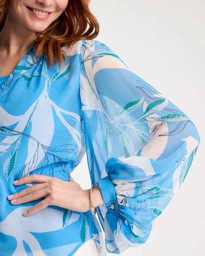 Chico's Georgette Printed Blouse