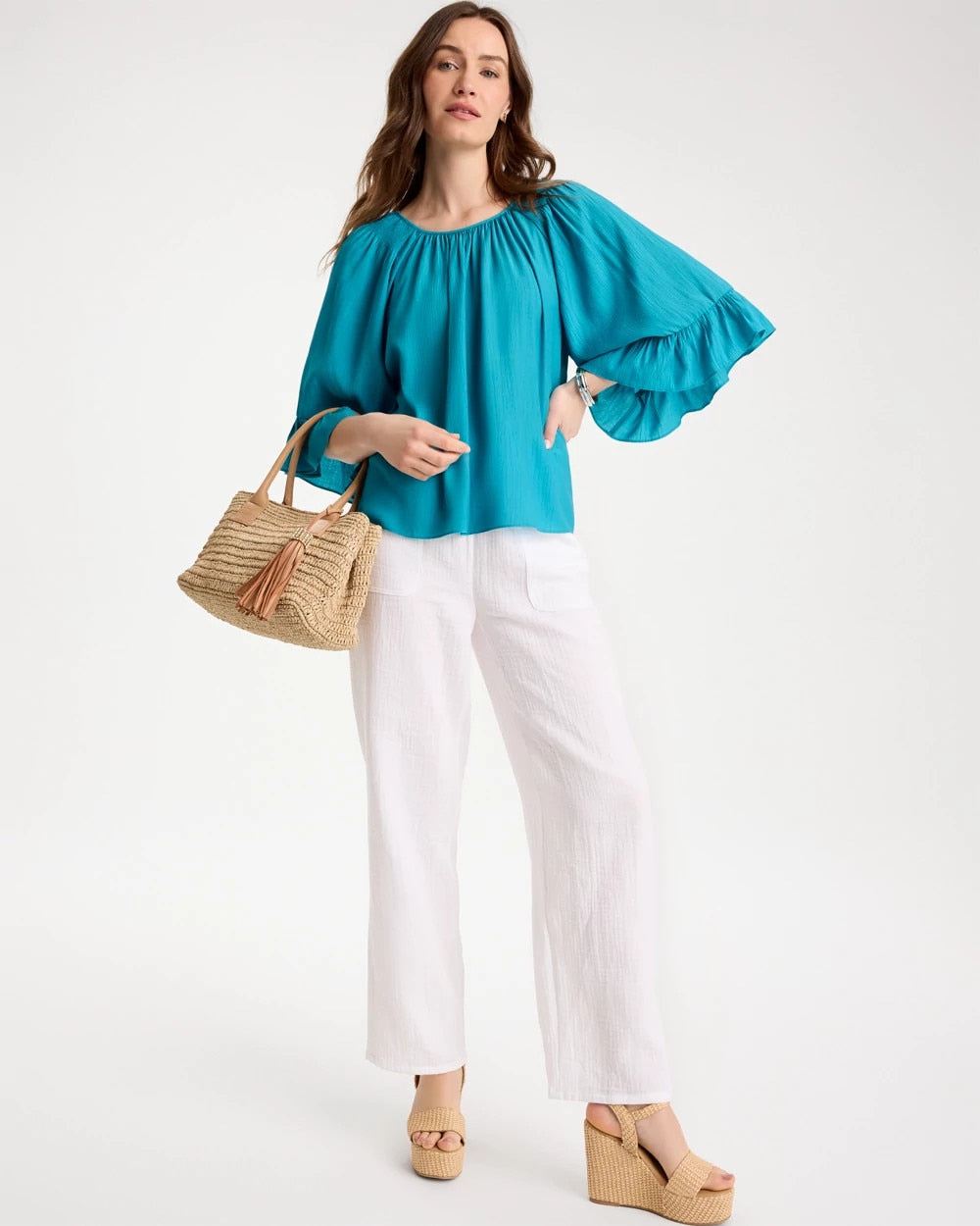 Chico's Georgette Swing Blouse
