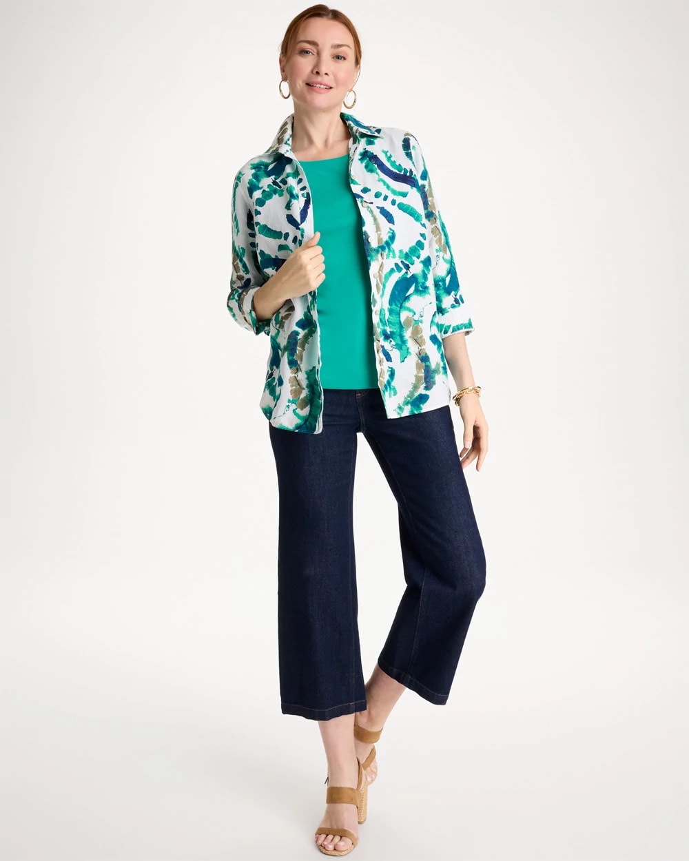 Chico's No Iron™ Athena Dye Linen Shirt