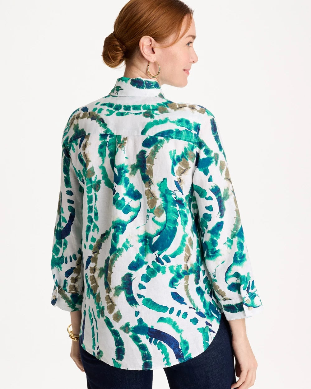 Chico's No Iron™ Athena Dye Linen Shirt